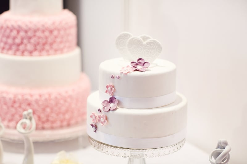 Metallic Accents Cake